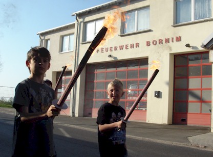 Fackelumzug zum Osterfeuer 2009