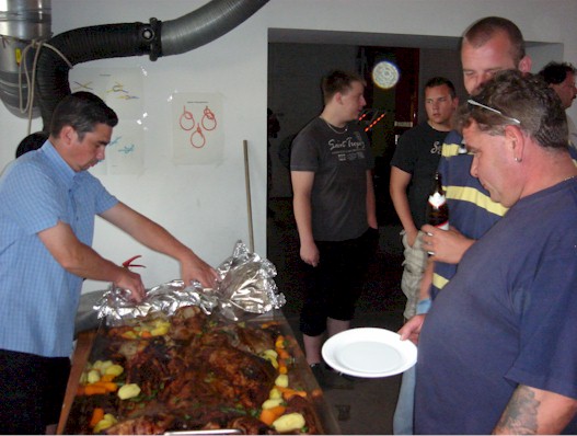 gemeinsames Grillen des Fördervereins