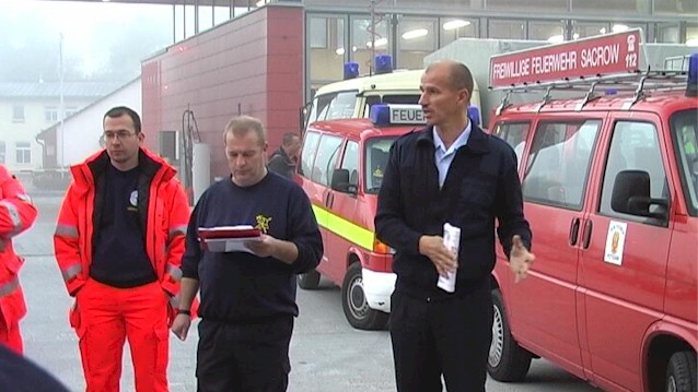 Einweisung der Helfer