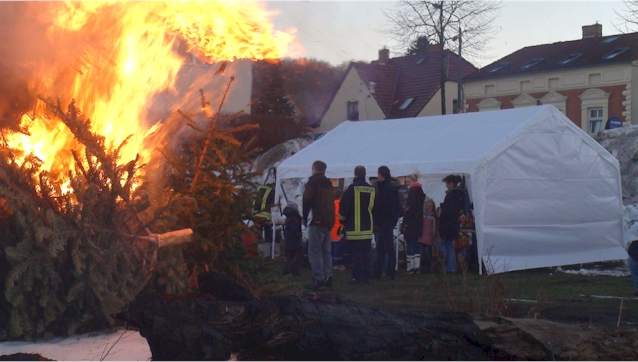 Weihnachtsbaumverbrennen 2010
