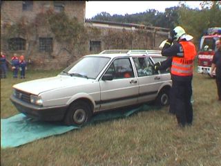 Herstellen der Wasserversorgung, Anschluss des Standrohres an den Hydrant
