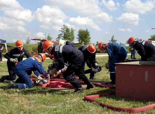 Jugendmannschaft von Bornim beim Wettkampf